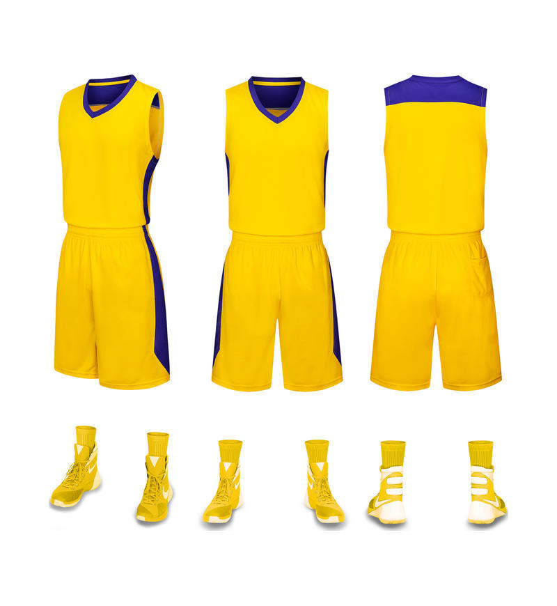 El juego de ropa de baloncesto se utiliza para el campamento de entrenamiento, ropa de balón transpirable de secado rápido para adultos y niños, la misma camiseta puede imprimir logotipo.