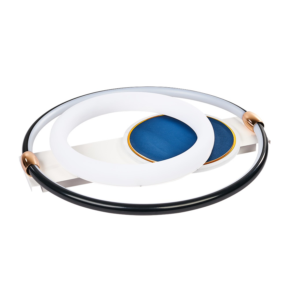 新款现代简约圆形吸顶灯72W智能APP无极调光2.4G现代灯客厅卧室灯