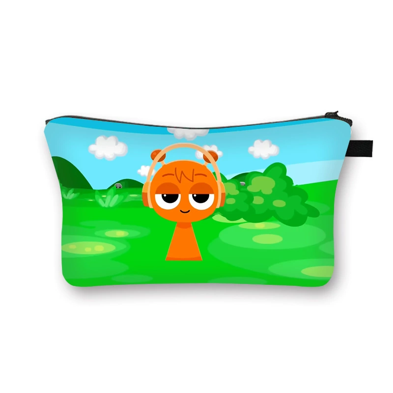 Новая ритм-коробка, милая женская косметичка, большая вместительная студенческая простая милая сумка для хранения, сумка для туалетных принадлежностей с принтом