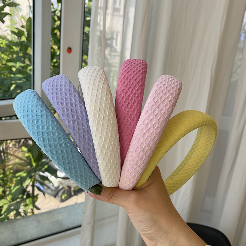 夏季新款发箍韩国高级感奶油色可爱头箍高颅顶发窟宽边发捆批发女|ru