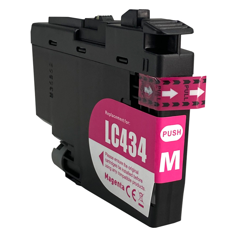 Compatible con hermano LC434 cartucho de tinta DCP-J1200W impresora cartucho de tinta LC434BK C M Y