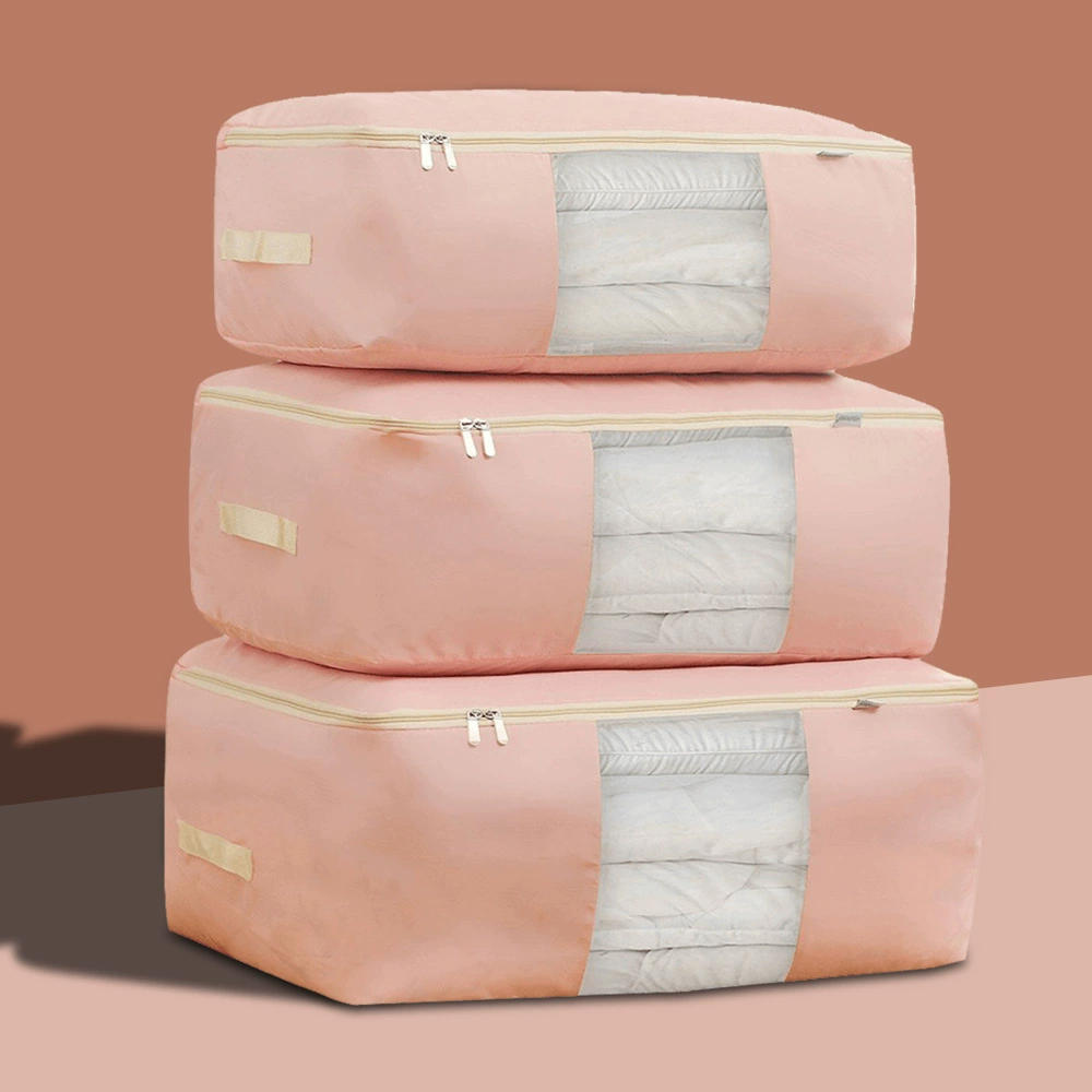 Duvet, storage bag with zipper, luggage pack for moving, bedding
