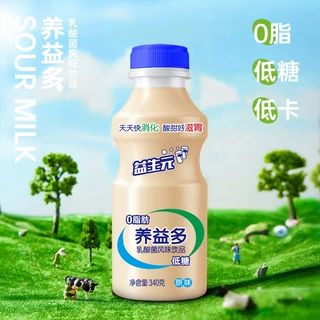 【批发】养益多乳酸菌风味饮料大瓶早餐奶益生菌饮品整箱340g/瓶
