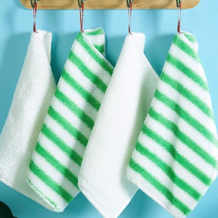 Paño absorbente de fibra de bambú para el hogar que no absorbe fácilmente el aceite, paño para lavar platos que no suelta pelusa, para limpiar mesas, estufas, muebles y electrodomésticos.
