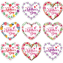 亚马逊热销母亲节快乐贴纸花卉礼品标签贴纸信封派对礼品装饰