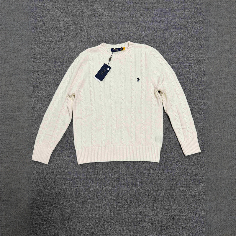 Cross-Border Autumn and Winter Polo Sweater Men's Long-Sleeved Casual Round-Neck Twist-Knit Warm Knitted Pullover Sweater Cross-Border Autumn and Winter Polo Sweater Men's Long-Sleeved Casual Round-Neck Twist-Knit Warm Knitted Pullover Sweater