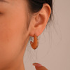 Brand ethnic metal earrings, ethnic style, simple and elegant design