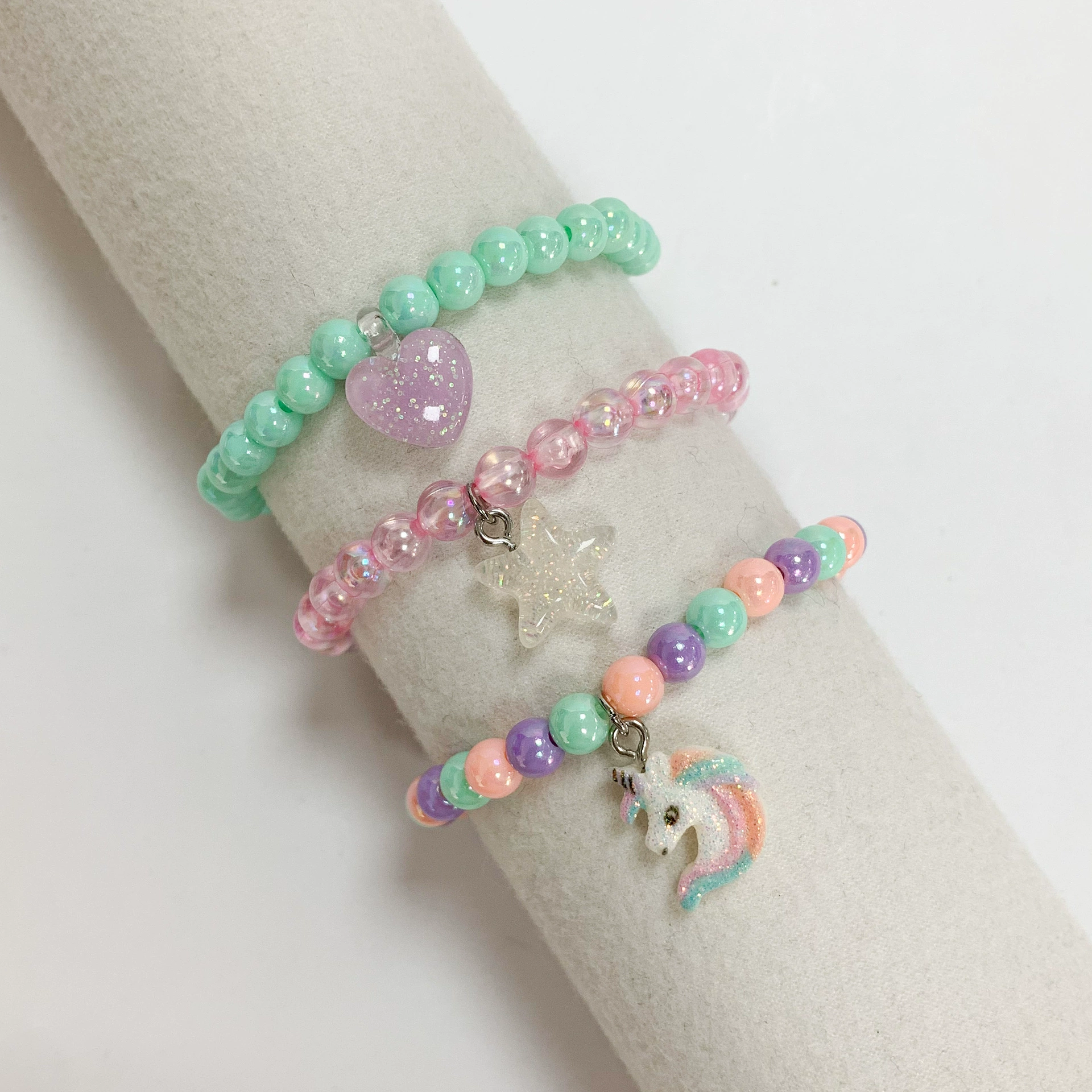 Детский набор с сердечком, аксессуар Handmade, бисер браслет, (跨境 Торговля), корейский стиль