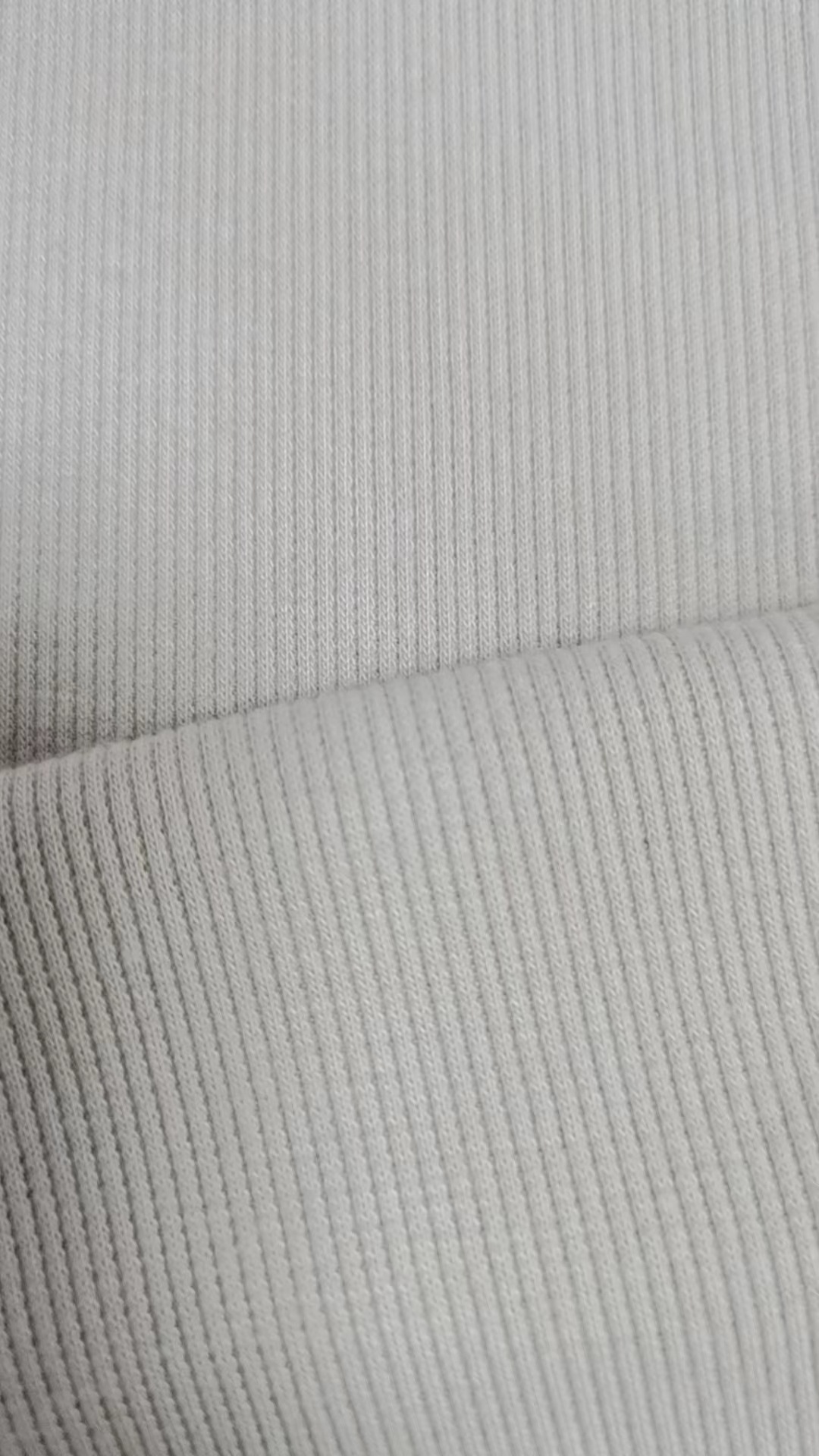 涤氨1*1罗纹卡其色涤纶氨纶休闲针织厂家面料批发