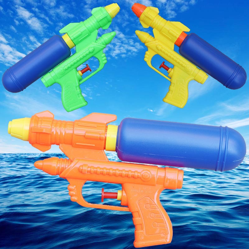 水枪玩具沙滩戏水夏季热天19CM渍水户外漂流打水仗地摊小礼品批发