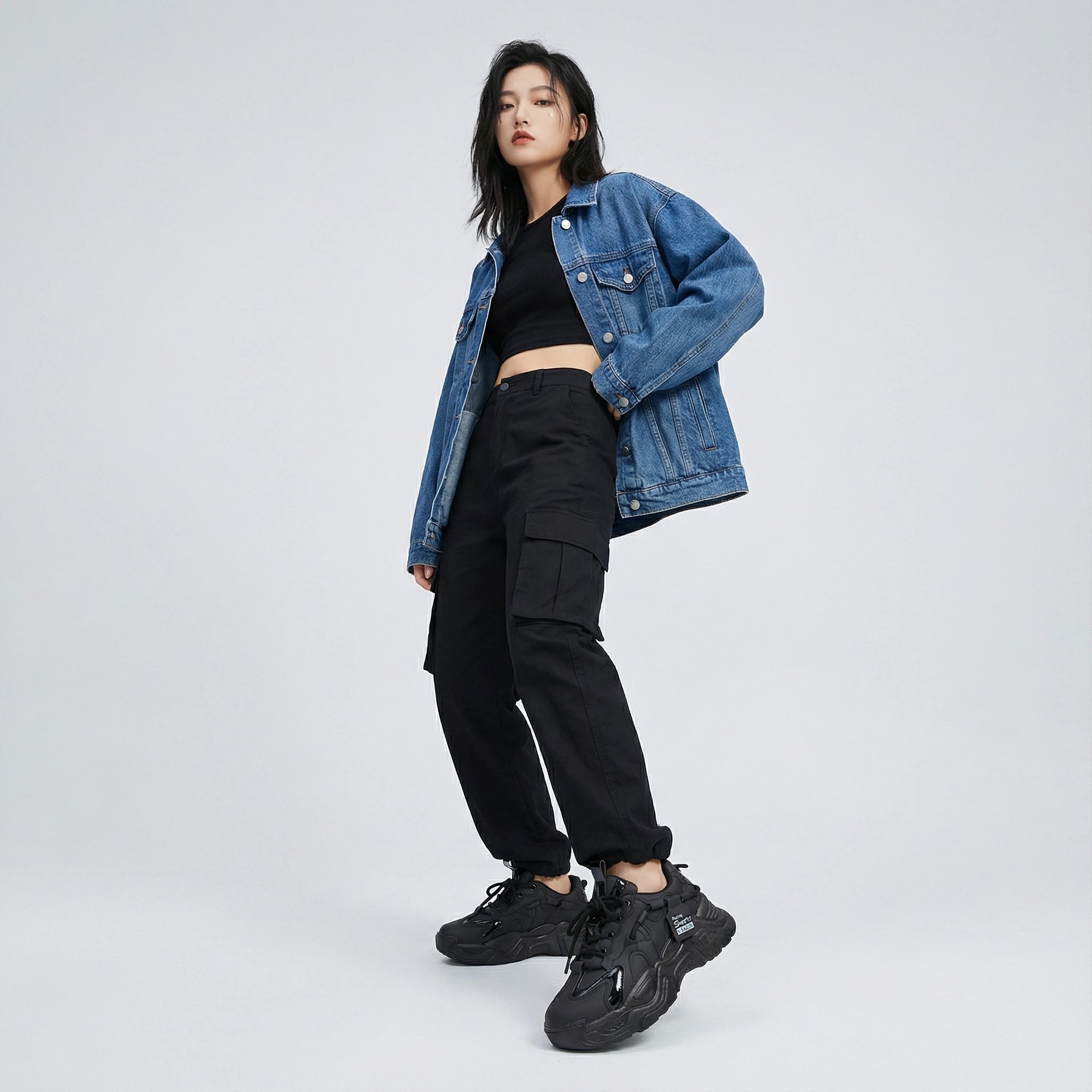 Zapatos deportivos de mujer, zapatos de papá, primavera de 2026 nuevos zapatos de cuero de moda, suela negra, muffin