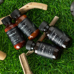 Blue Wind Bell Herbal Essential Oil Shampoo and Shower Gel Single Use Bath Set Custom Made for Hotels and Guesthouses