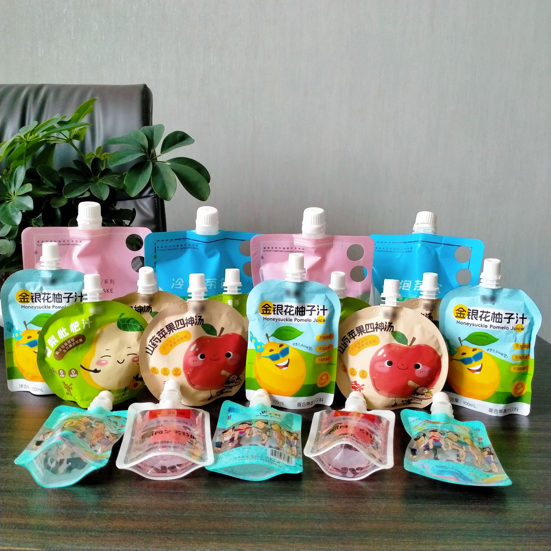 定制异形吸嘴袋果蔬汁吸嘴袋保健饮品自立吸嘴袋食品吸嘴袋