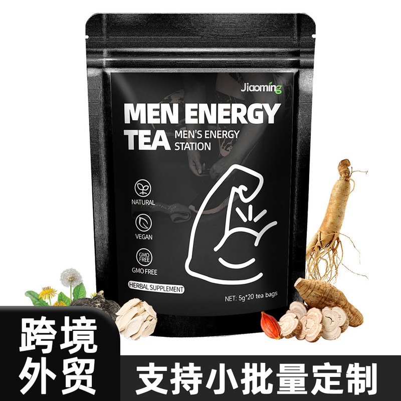 Foreign Trade Cross-Border Men's Energy Tea Ginseng Red Dates Mulberry Eucommia Male Flower Tea Bag Men Energy Tea