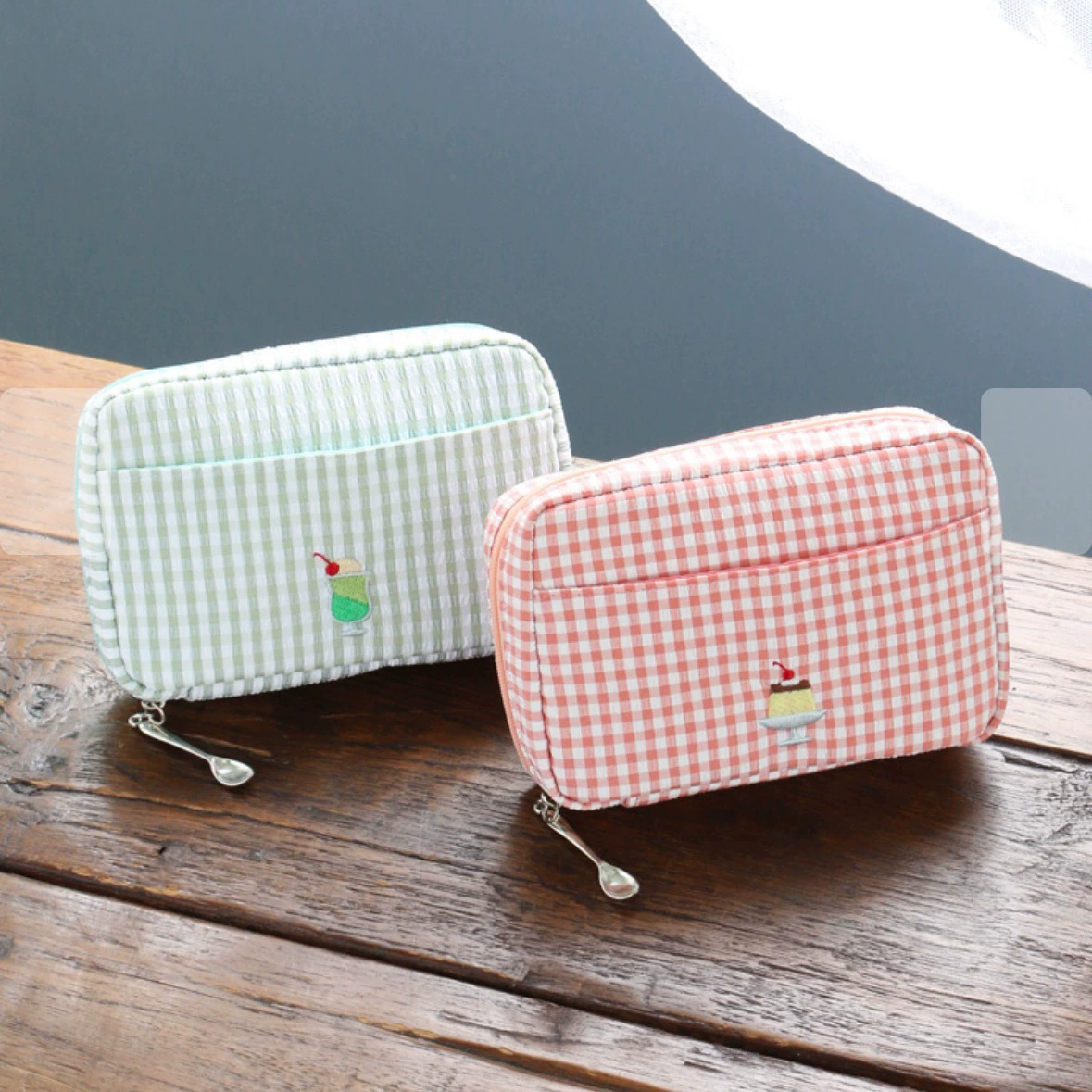 Японская косметичка, сумка через плечо, портативная organizer bag, с вышивкой