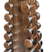 高端黑胡桃哑铃1公斤到10公斤静音