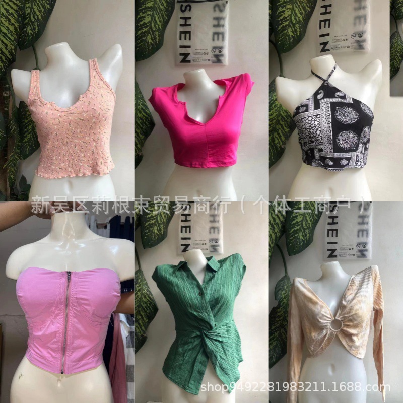 SHEIN en la nueva explosión de acetato de gallas calientes empaquetado shein miscelánea precio bajo al por mayor exportación tropical
