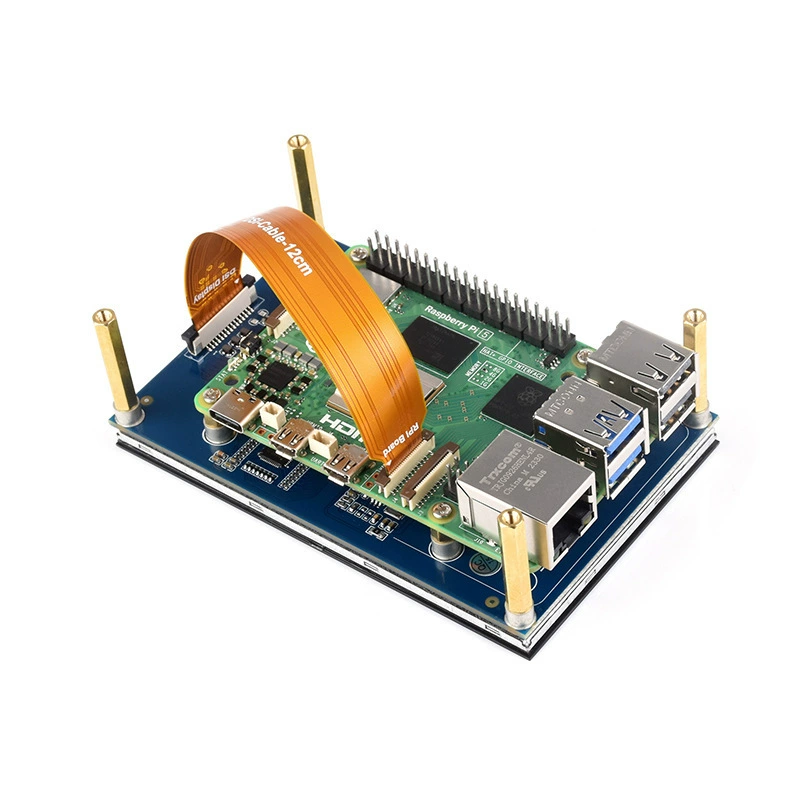 Емкостный тачскрин для Raspberry Pi, оригинальный 4,3-дюймовый LCD IPS дисплей, интерфейс DSI