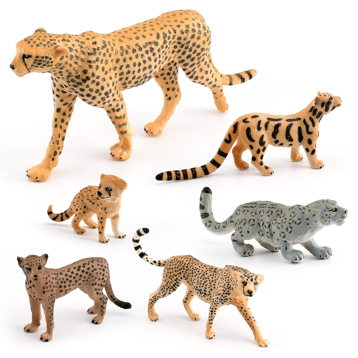 Transfronteriza simulación bosque animal Leopardo modelo guepardo nube leopardo Leopardo de la nieve leopardo indio Aiye Leopard escritorio decoración adornos