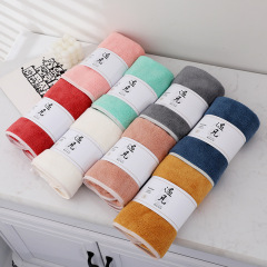 Coral velvet towel absorbent face wash towel adult daily use supermarket wholesale can be used as logo advertising gift towel