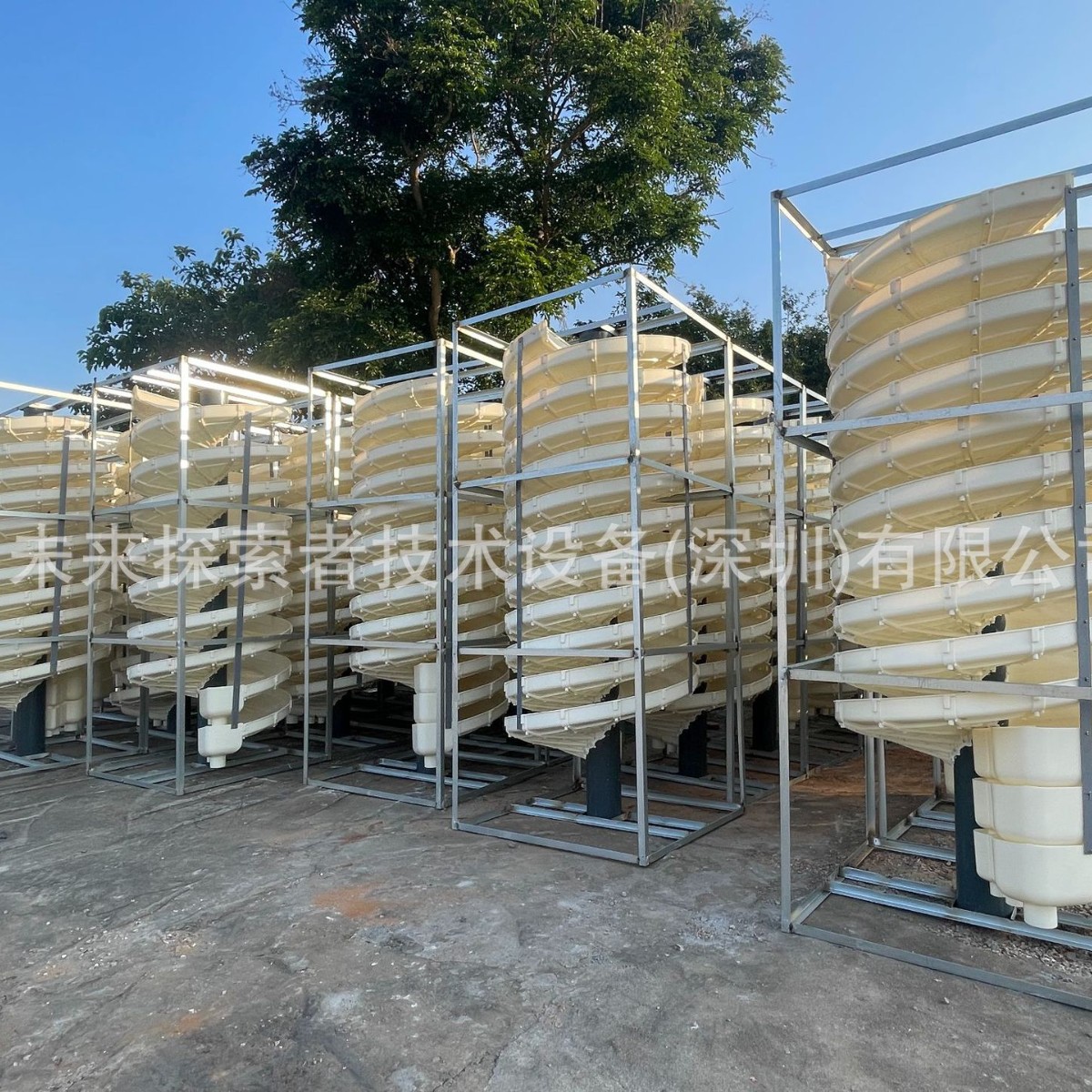 工厂5LL-1200 ABS尼龙PP聚氨酯螺旋溜槽金海滨沙锆钛重力选矿设备