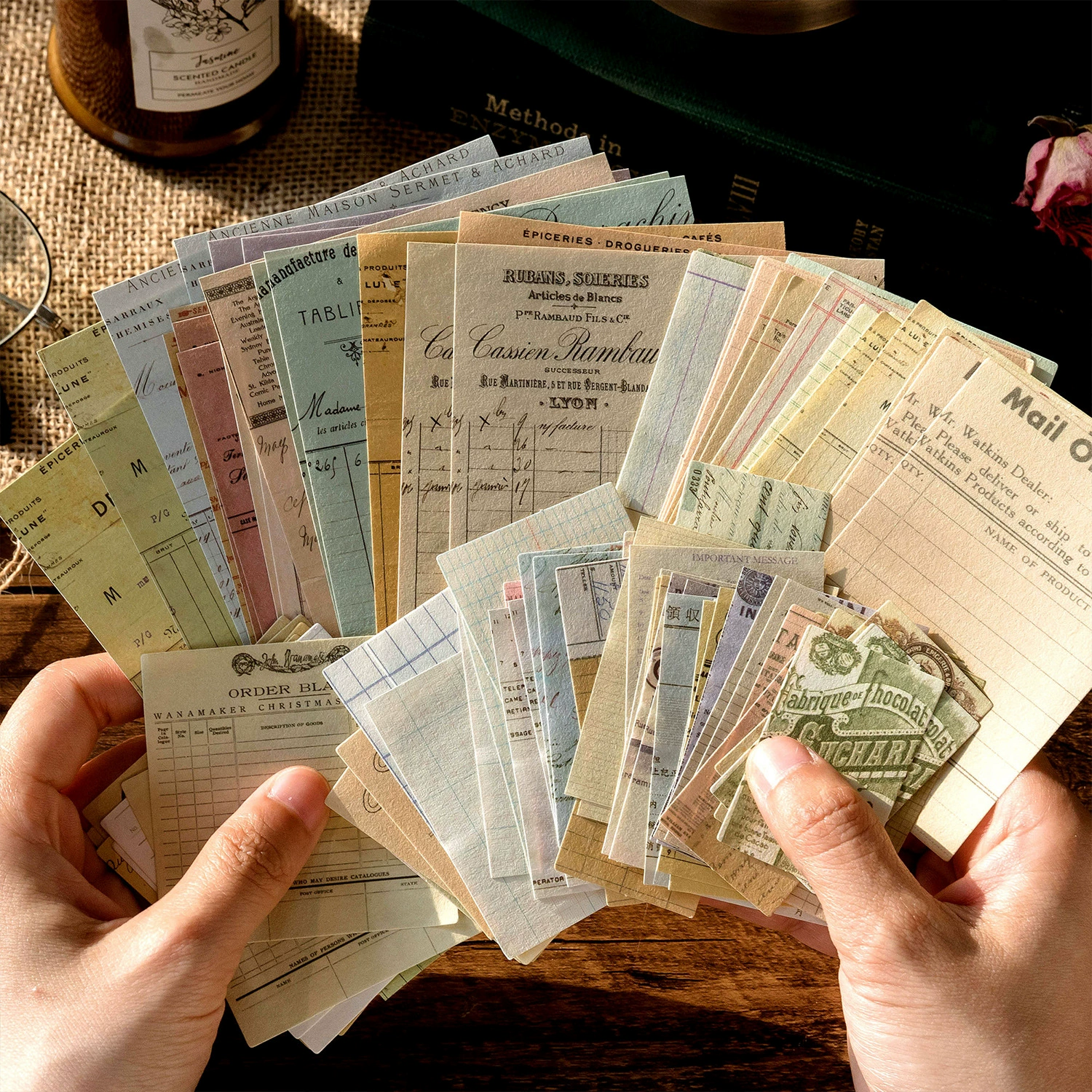 Пакет материалов Mo Mo Merchants Post Office серия ретро руководство DIY материал декорации и снизу 100 листов