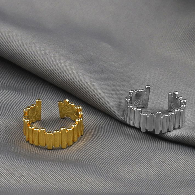 Korean Style Ins SpecialInterest Design Geometric Ring Fashion Irregular Lines Versatile Switchable Index Finger Ring Womenpicture15