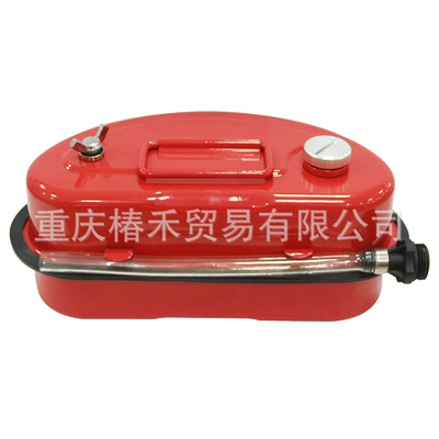 5L 10L 20L Horizontal Oil Drum Vehicle-Mounted Spare Fuel Tank Oil Canister In-Stock Wholesale Portable Gasoline Tank (Fuel tank) - 3l-red