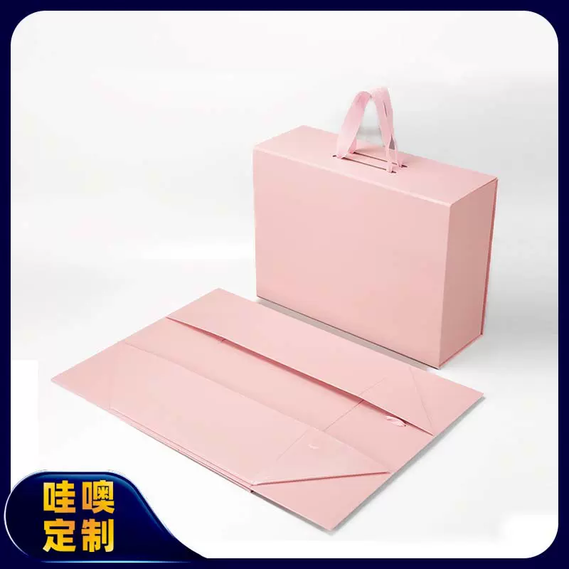 哇噢定制现货批发大号背包通用折叠鞋盒手提翻盖衣服礼物包装盒