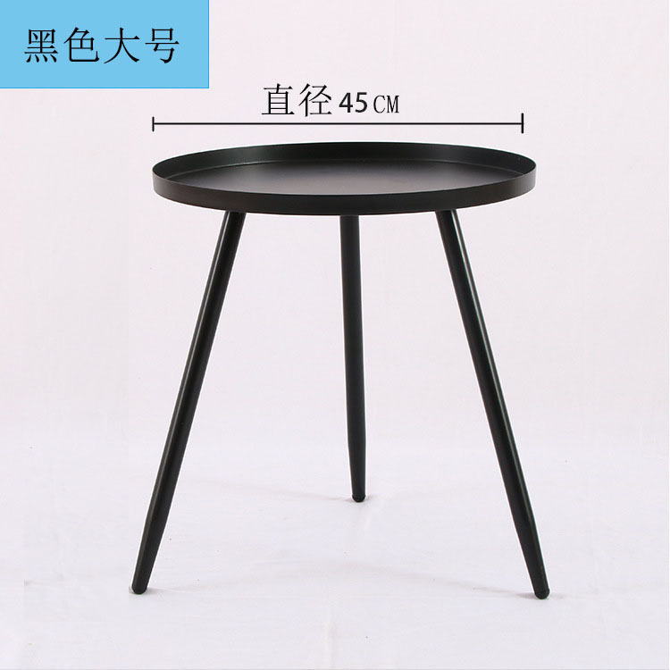 Mesa Auxiliar Redonda Nórdica – Creativa, Para Sala de Estar y Sofá