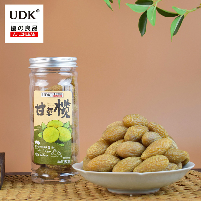 UDK Excellent Product Licorice Olive 180g Chaoshan Specialty Licorice Olive Preserved Fruit Candied Fruit Snacks