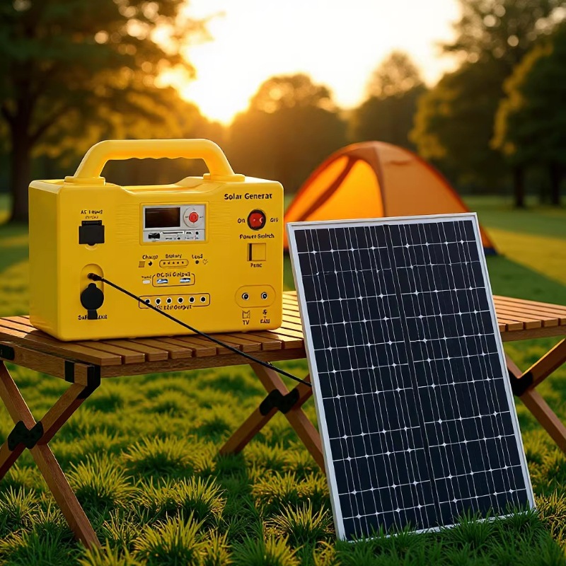 sistema de generación de energía solar fotovoltaica doméstica de alta potencia 30W con pequeño electrodoméstico generador fotovoltaico lámpara de iluminación al aire libre