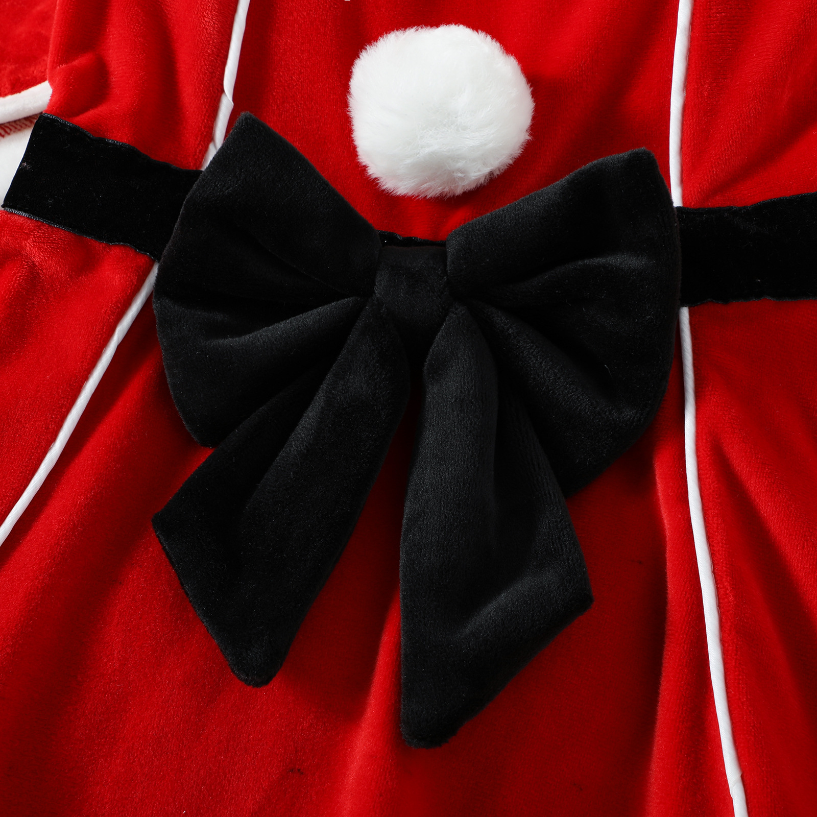 Christmas Fashion Color Block Patchwork Polyester Girls Clothing Sets display picture 3