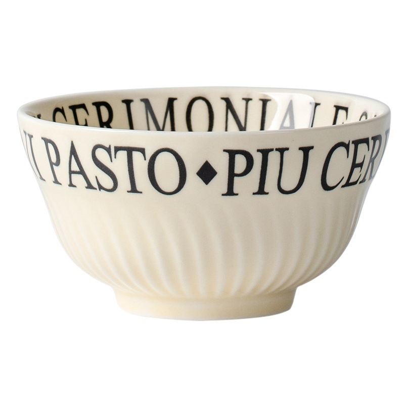 Englaseado carta vintage plato de arroz de cerámica resistente a altas temperaturas horno de microondas tazón de sopa restaurante en casa ensaladera