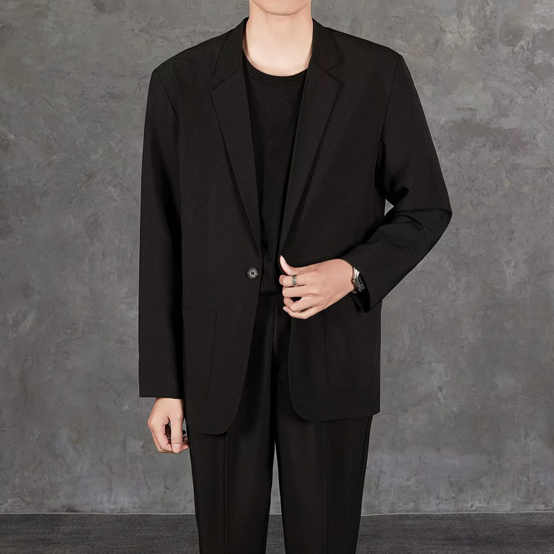 休闲小西装男士韩版修身潮流痞帅气西服商务外套2026港风新款单西