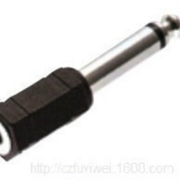 6.35mm单声道公转3.5mm立体声母音频转接头 6.35公转3.5母转接头