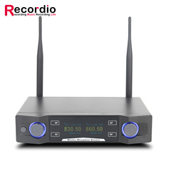 Cross-border wireless microphone one-to-two UHF home karaoke host KTV singing professional wireless dynamic microphone