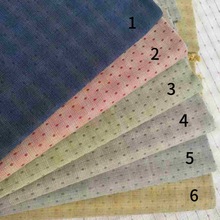 A039全棉先染布色织提花布DIY手工布料