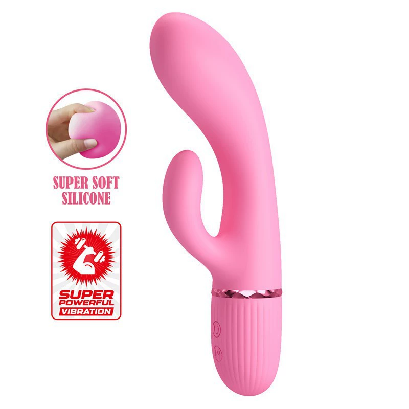 Patila BW-500059 Baile 7-frequency knocking vibration double stimulation silicone massage stick USB charging foreign trade