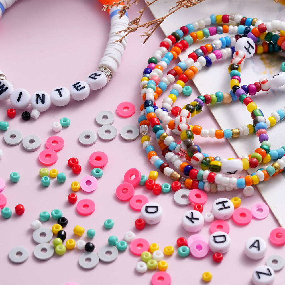 丛林小象DIY软陶片12格盒装字母米珠软陶珠手工串珠DIY饰品配件详情1