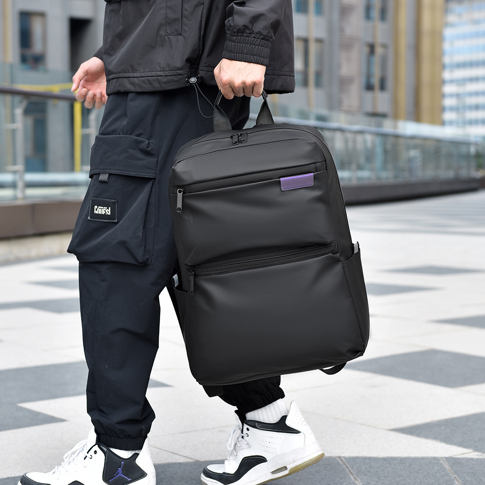 Cross-border nueva mochila de gran capacidad simple mochila de negocios, portable, elegante, alta sensación de viaje, bolsa de computadora