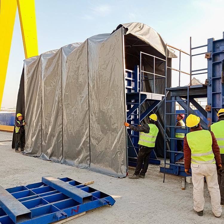 大型货运仓库推拉棚 户外施工工程工地帐篷 篮球场遮阳篷