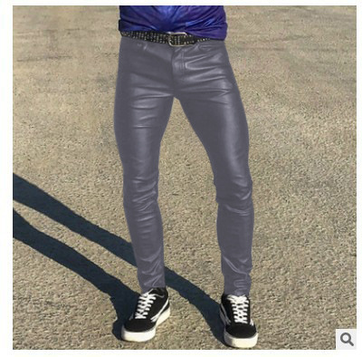 2024 Pantaloni in pelle punk per abbigliamento da prestazione casual in PU nuovo colore primavera 2024_voghion.com