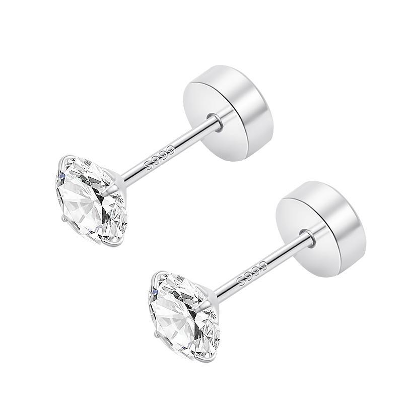 Earrings, silver 999 sample