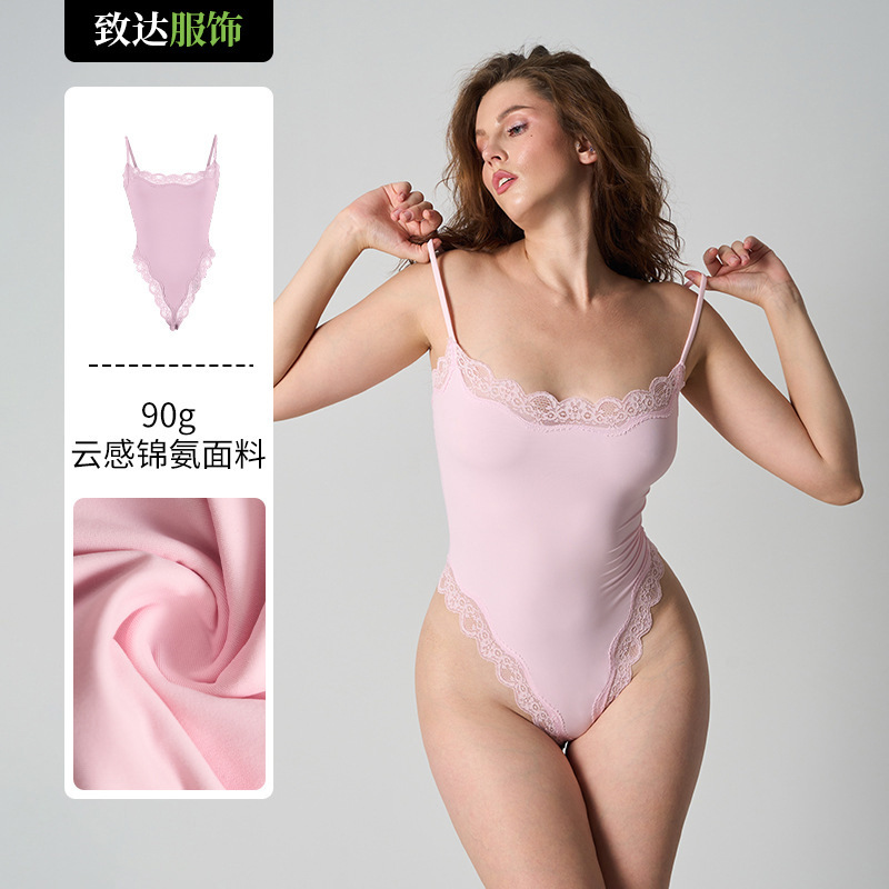 Fits Everybody Same Style Bodysuit with Adjustable Straps, Sexy Nude Feel, Beautiful Back Lace Bodysuit