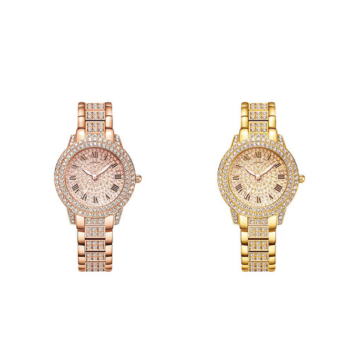 Cornucopia full of diamonds, fashionable ladies' watches, women's watches, retro Roman disc watches, casual quartz watches, wholesale from manufacturers