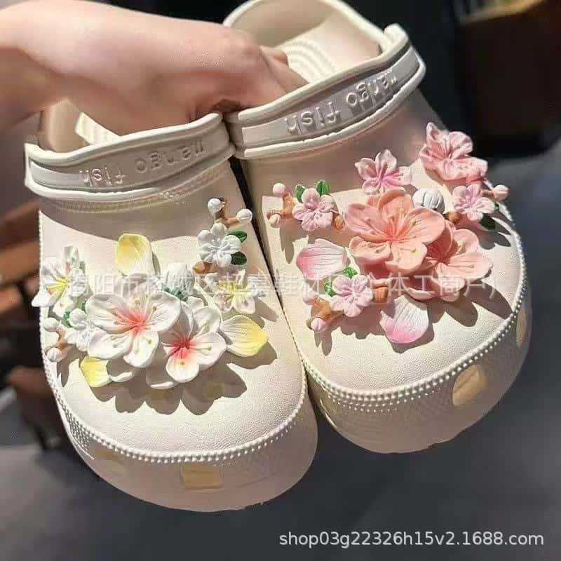 SZ-155 Flor de cerezo de resina rosa y blanca