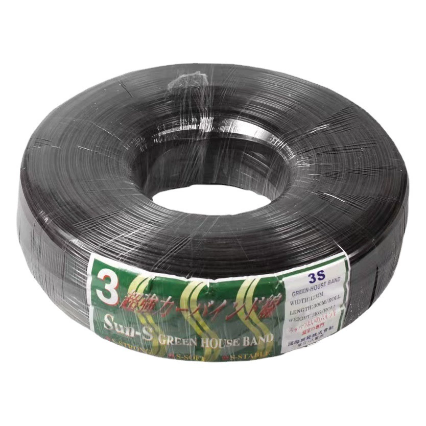 Высокопрочная пленка для теплиц под давлением, веревка для теплиц, защита от солнца, антивозрастное утолщение ленты из черной пленки под давлением