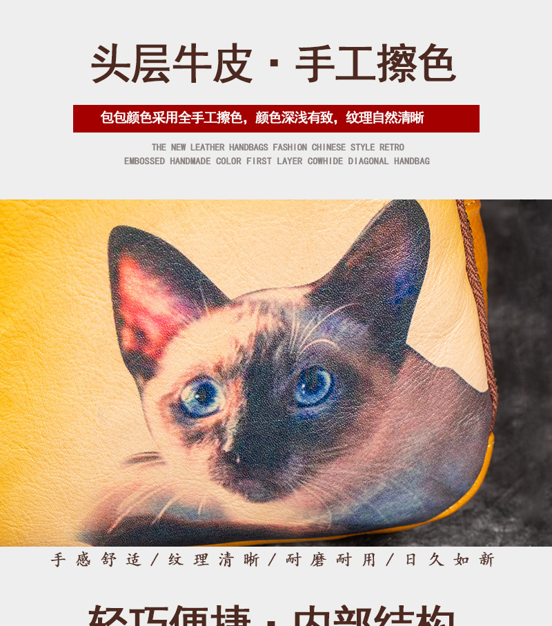 Ba lô da bò thật phong cách cổ điển đa năng, da thuộc thực vật màu vàng cổ điển — Vàng cổ điển, Xanh lá cổ điển, Nâu đỏ cổ điển, Xám cổ điển chi tiết 5