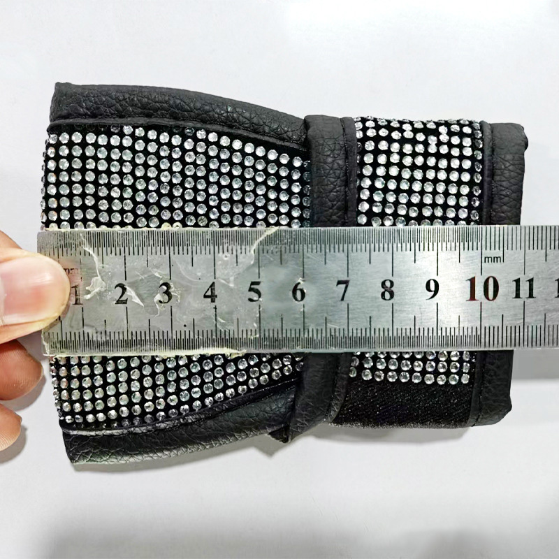 Car Steering Wheel Cover Diamond New Four-Season Universal Seat Belt Cover Multi-Piece Coaster Steering Wheel Protective Cover
